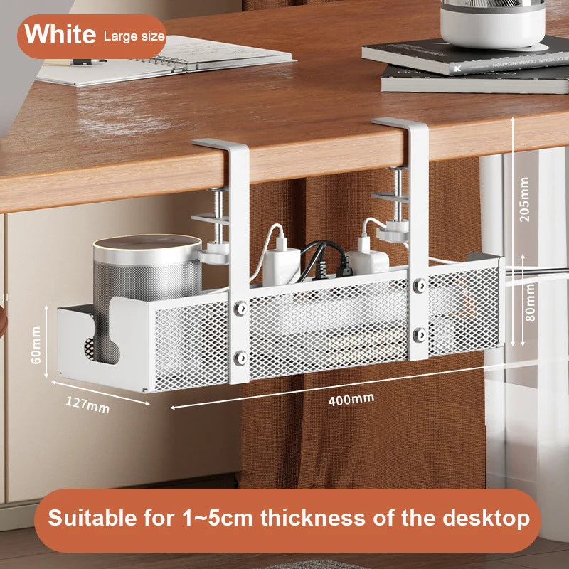 Undertable Storage Rack Metal Cable
