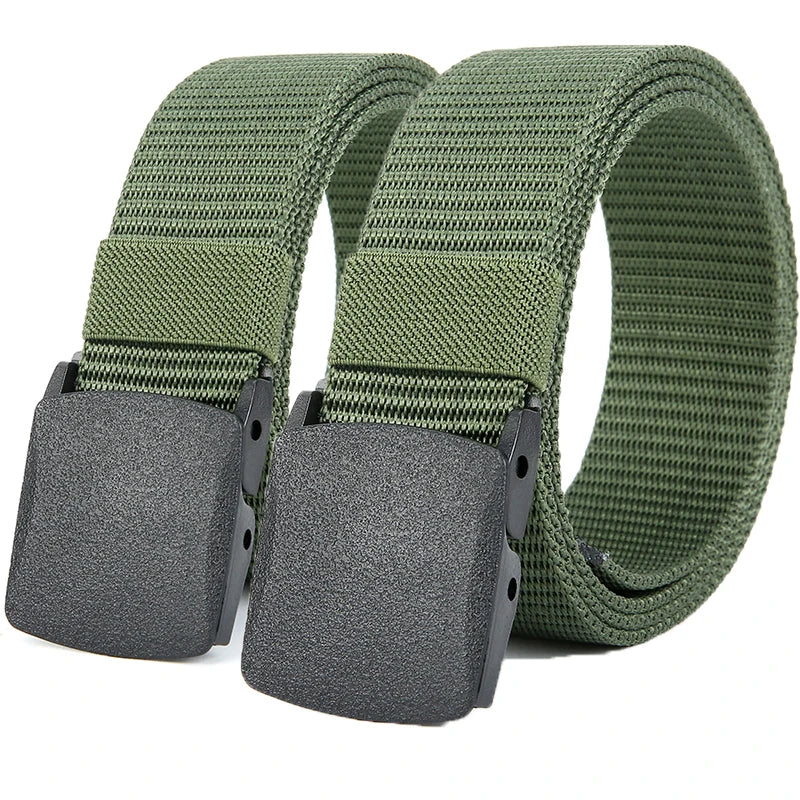 Military Automatic Buckle Nylon Belt Outdoor Hunting Multifunctional Tactical Canvas Belt High Quality Men Belt