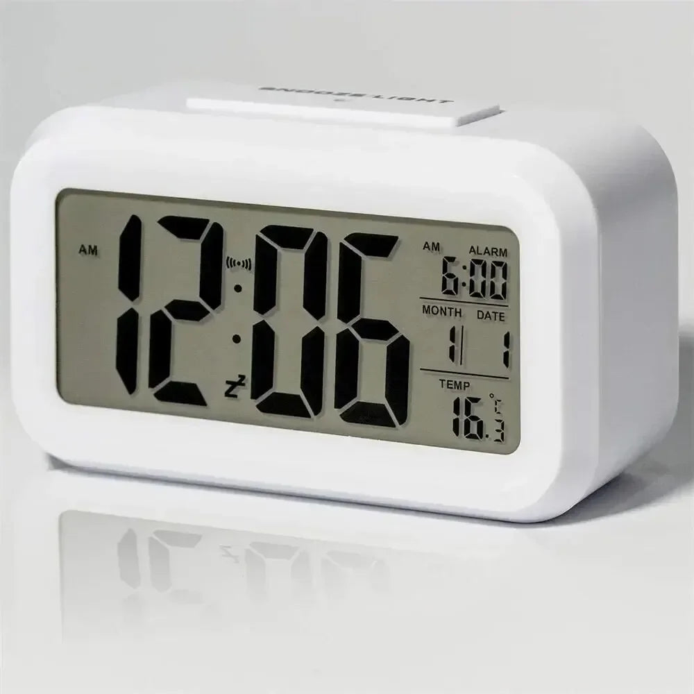 Multi-function backlit digital electronic alarm clock