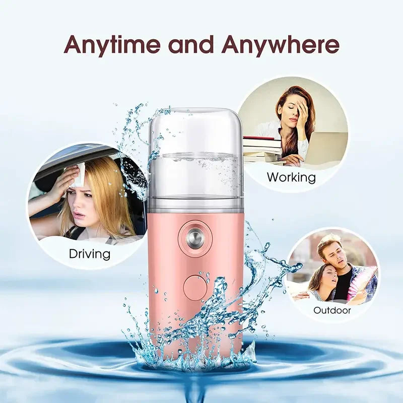 Nano spray to moisturize face
