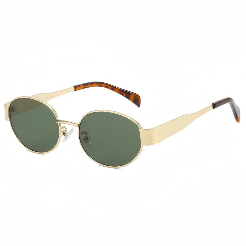 New Oval Frame Sun Protection Sunglasses