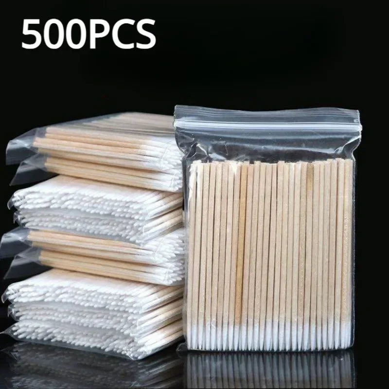 Wooden Cotton Swabs Make-Up