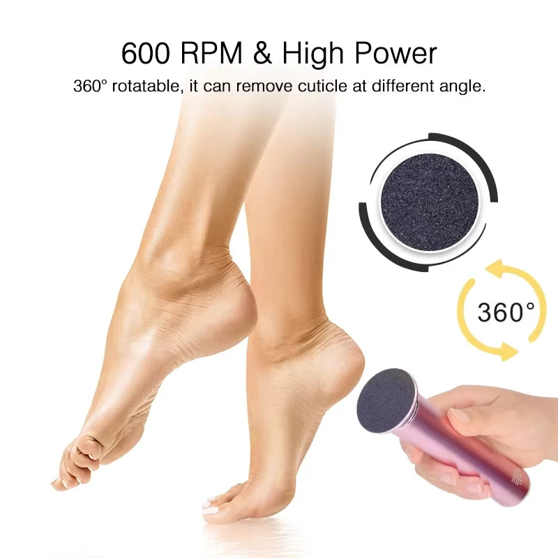 Wireless electrical device to remove dead skin from the body