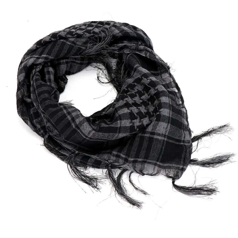 Military Tactical Desert Hijab Scarf Muslim Headscarf Islam Arab Keffiyeh Head Neck Scarves Wrap for Men and Women