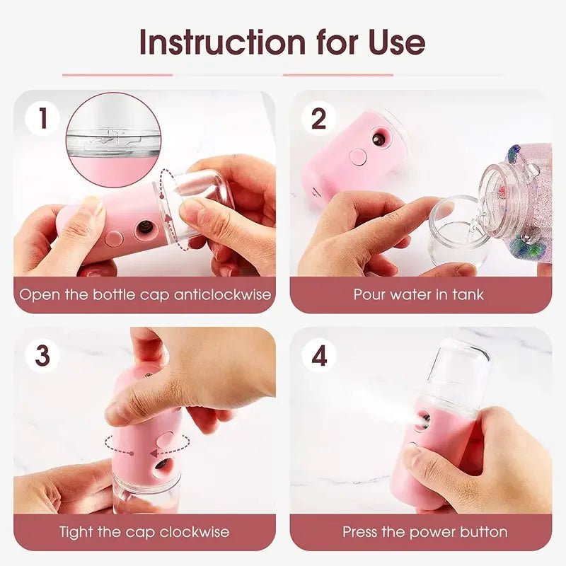 Nano spray to moisturize face
