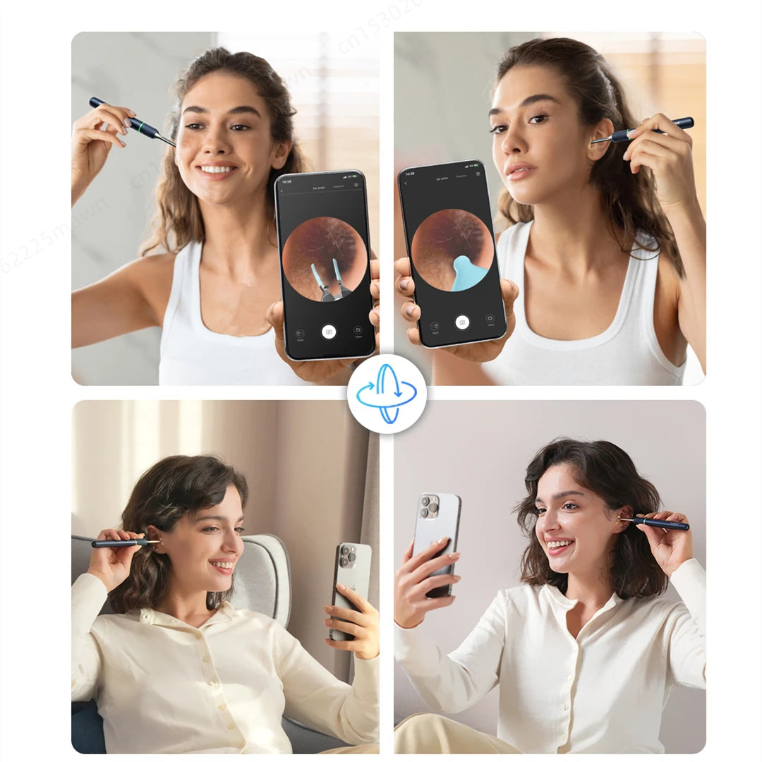 Smart Visual Ear Sticks Endoscope Tweezers High Precision Earpick Mini Camera Otoscope Health Care Ear Cleaner