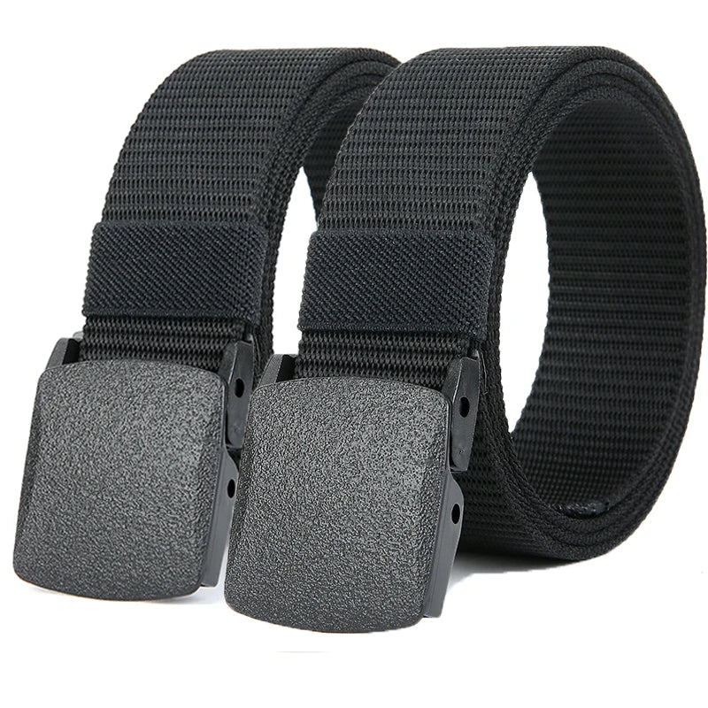 Military Automatic Buckle Nylon Belt Outdoor Hunting Multifunctional Tactical Canvas Belt High Quality Men Belt