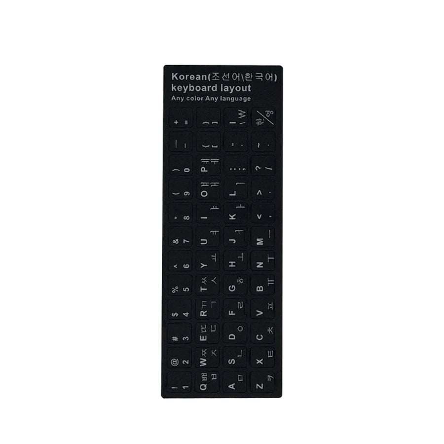 Wear-resistant Keyboard Stickers Spanish/Italian/Korean Letter Replacement For Laptop PC
