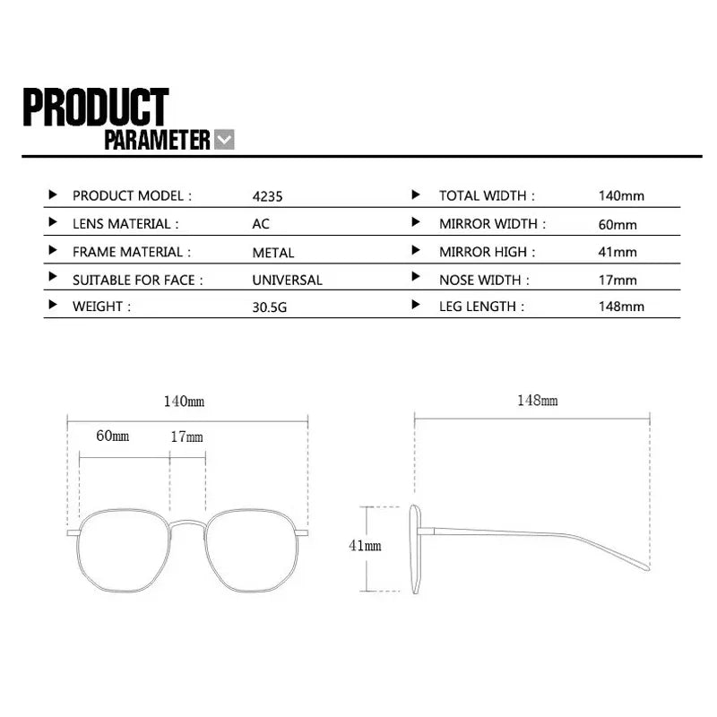 New Oval Frame Sun Protection Sunglasses