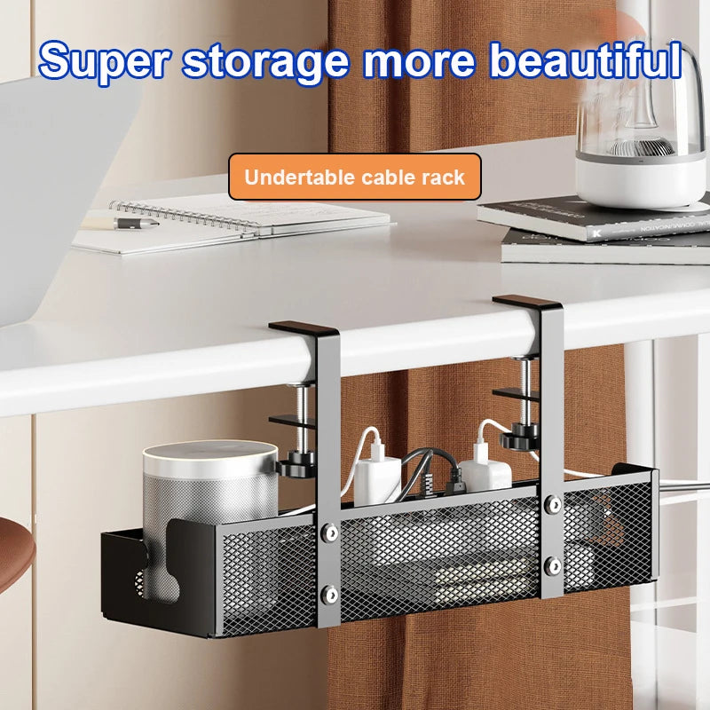 Undertable Storage Rack Metal Cable