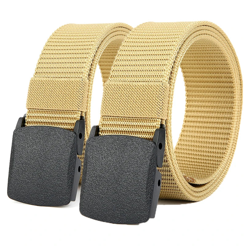Military Automatic Buckle Nylon Belt Outdoor Hunting Multifunctional Tactical Canvas Belt High Quality Men Belt