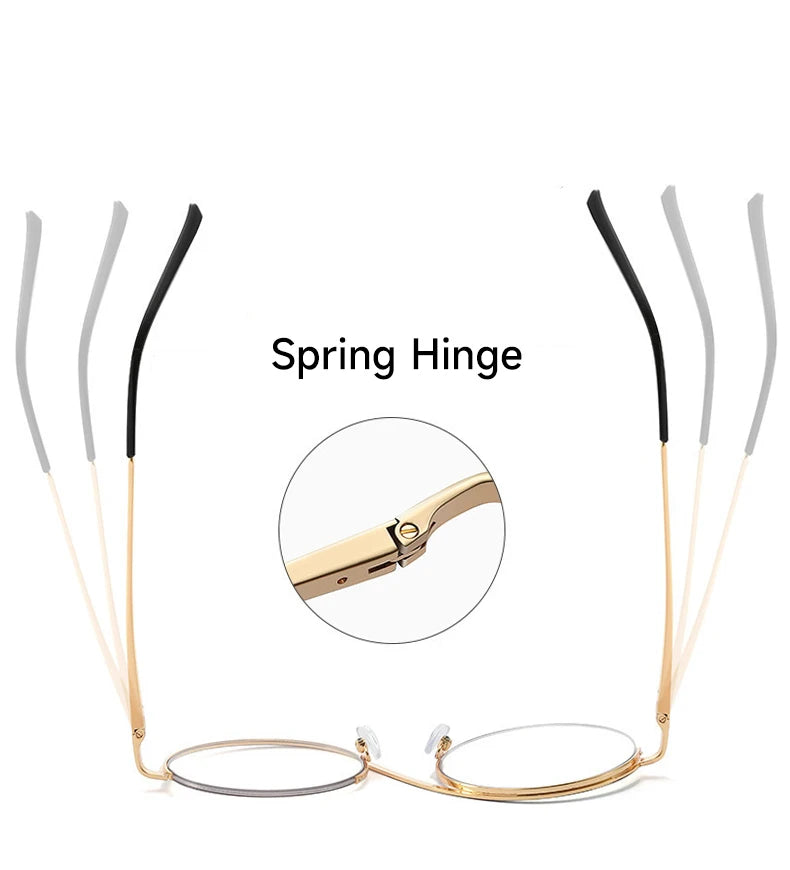 New Fashion Round Anti Blue Light Glasses Women