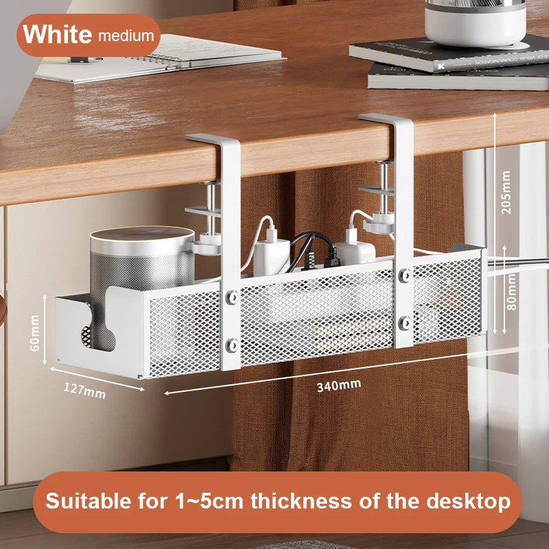 Undertable Storage Rack Metal Cable