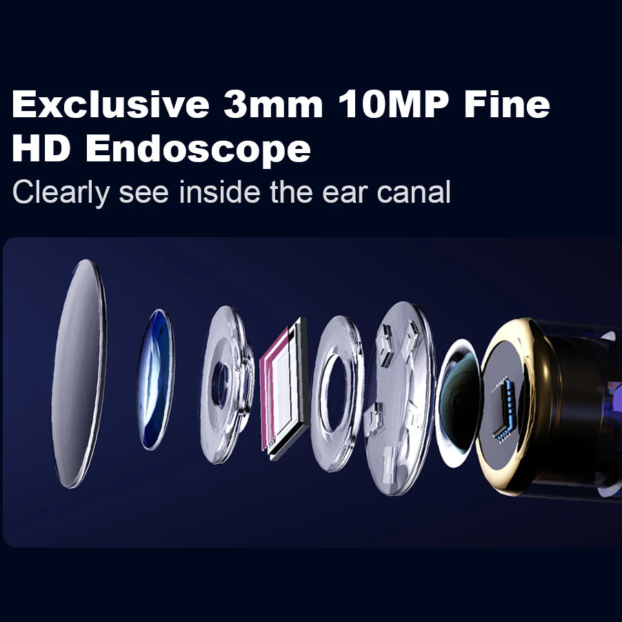 Smart Visual Ear Sticks Endoscope Tweezers High Precision Earpick Mini Camera Otoscope Health Care Ear Cleaner