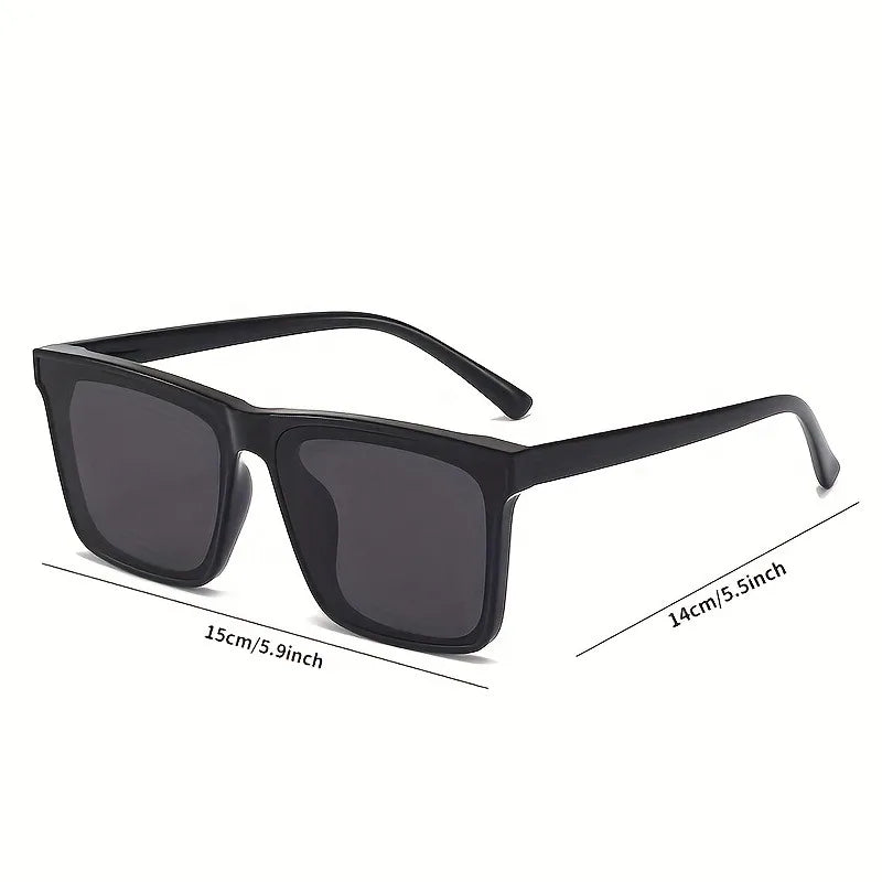 Simple Black Square Fashion Glasses,for Men Women,