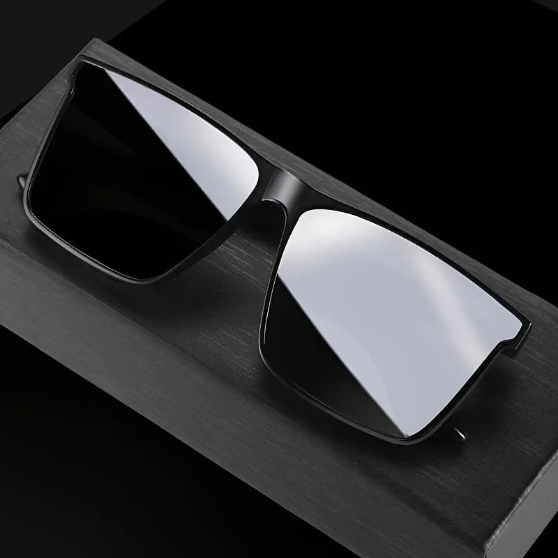 Simple Black Square Fashion Glasses,for Men Women,