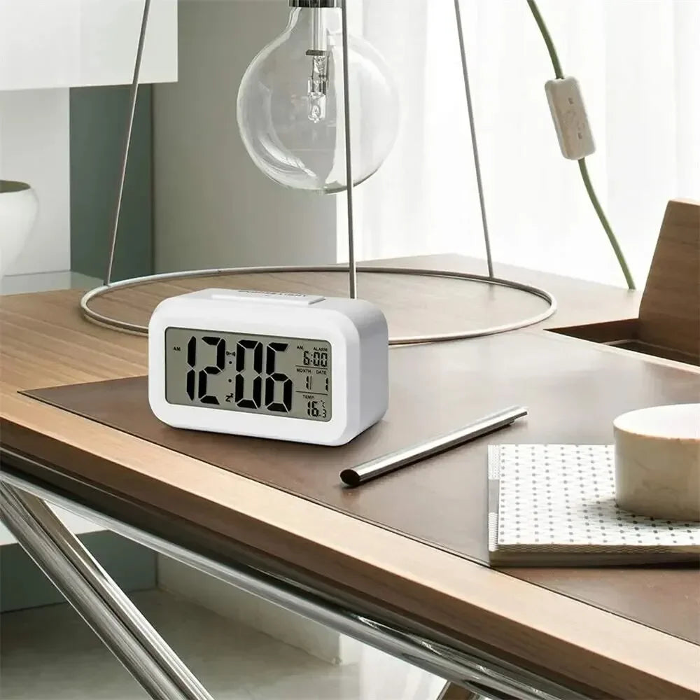 Multi-function backlit digital electronic alarm clock