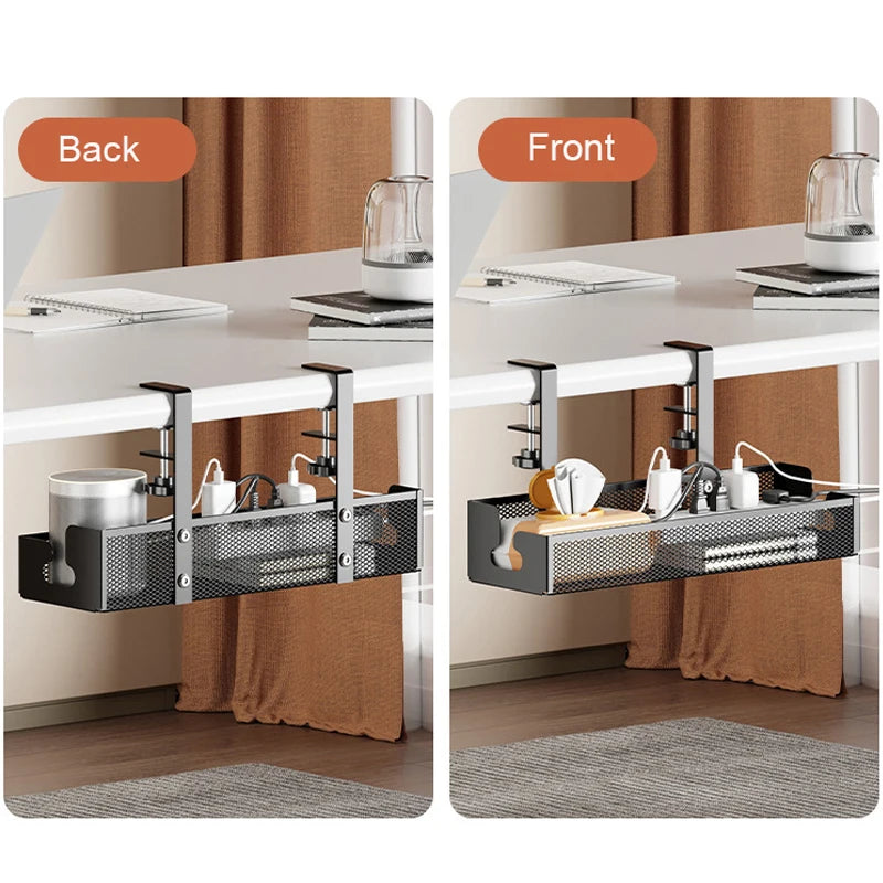 Undertable Storage Rack Metal Cable