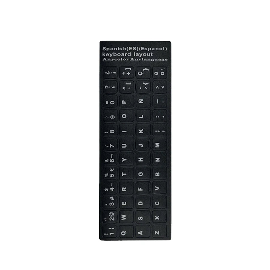 Wear-resistant Keyboard Stickers Spanish/Italian/Korean Letter Replacement For Laptop PC