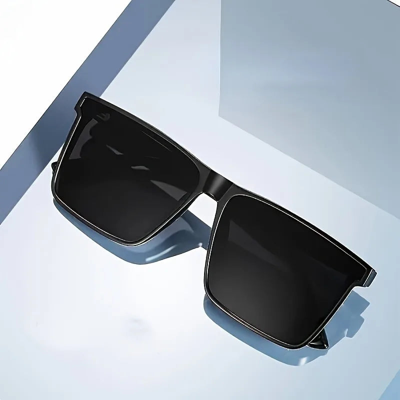 Simple Black Square Fashion Glasses,for Men Women,
