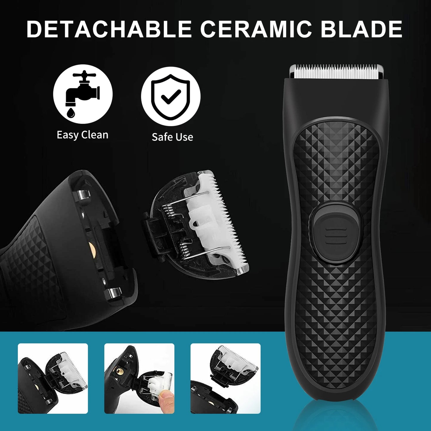 Mens Body Hair Trimmer Cut Shaving Machine