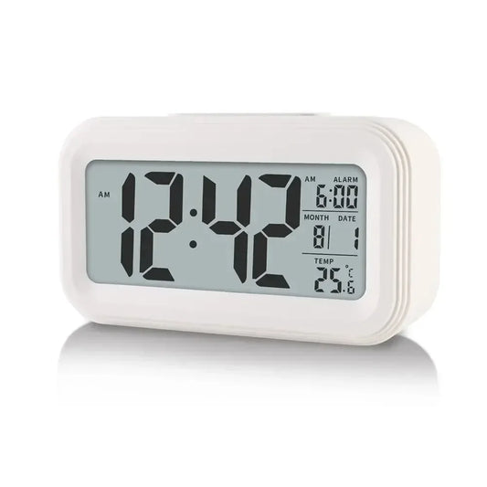 Multi-function backlit digital electronic alarm clock