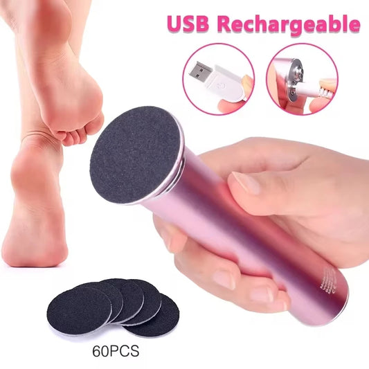 Wireless electrical device to remove dead skin from the body